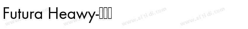 Futura Heawy字体转换